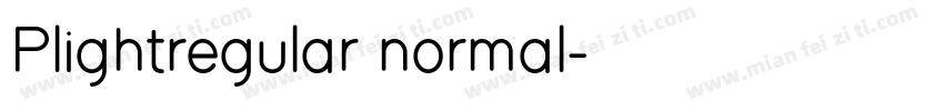 Plightregular normal字体转换
